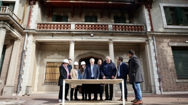 Perczyk acompañó al presidente Alberto Fernández a recorrida por obras de la UNaB
