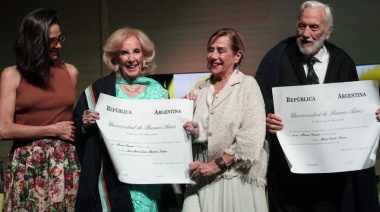 Mirtha Legrand fue homenajeada con el Doctorado Honoris Causa de la UBA
