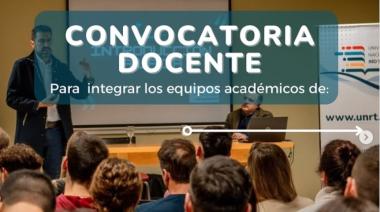 Oportunidad para ser docente fundador de la Universidad Nacional Río Tercero