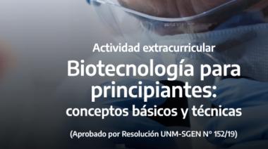 Curso “Biotecnología para principiantes: conceptos básicos y técnicas”