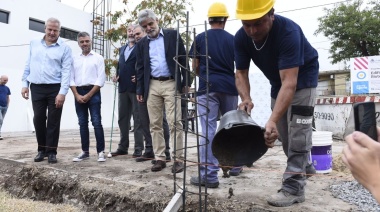 Perczyk y Filmus recorrieron las obras de un nuevo edificio de laboratorios para investigación en la UNAHUR