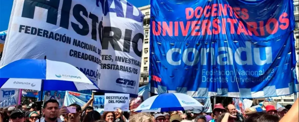 El lunes 3 de agosto paran los docentes universitarios
