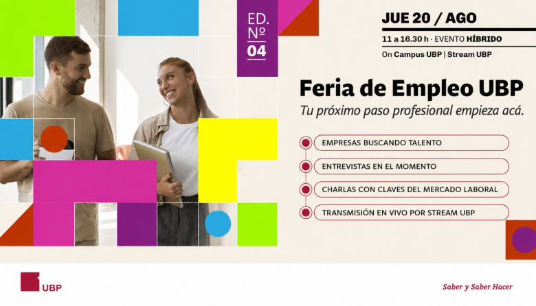 Feria de Empleo en la UBP: abrieron las inscripciones para la cuarta edición abierta al público universitario
