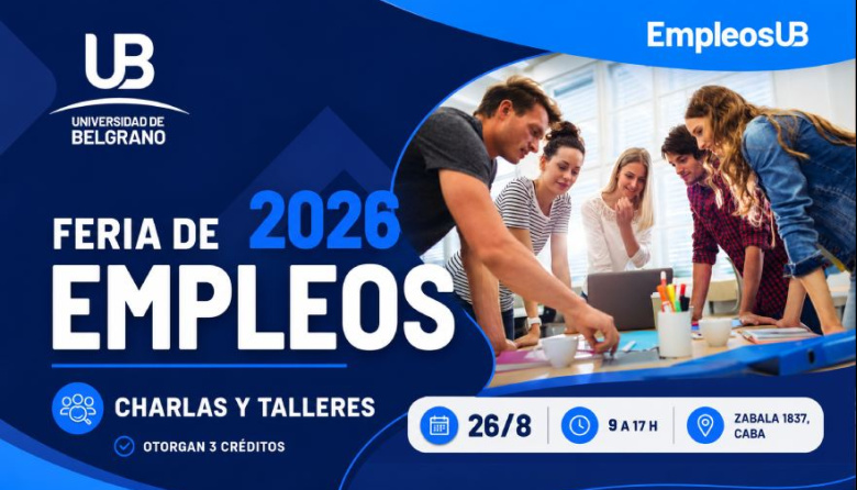 La Universidad de Belgrano realiza su Feria de Empleos 2026 con más de 25 empresas e instituciones líderes