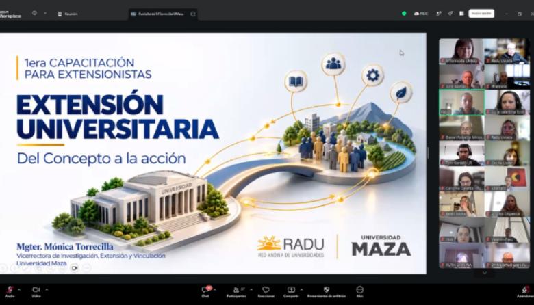 La Red Andina de Universidades llevó adelante la Primera Capacitación para Extensionistas