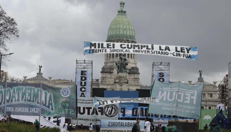 La quinta Marcha Federal Universitaria reclamó la aplicación inmediata de la ley de financiamiento