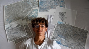 El joven que dibuja mapas de ciudades a mano alzada y es furor en redes sociales