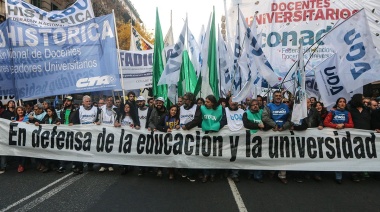 El Frente Sindical de las Universidades Nacionales realizó un paro en defensa de la universidad pública