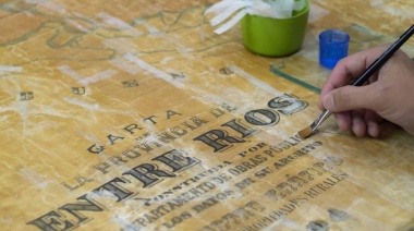 La UNSAM restaura un mapa de la provincia de Entre Ríos impreso en 1904