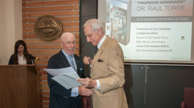 La UDA reconoció la trayectoria del Dr. Raúl Torre y presentó una nueva publicación académica