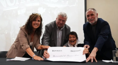 La UBA distinguió a Taty Almeida con el Doctorado Honoris Causa