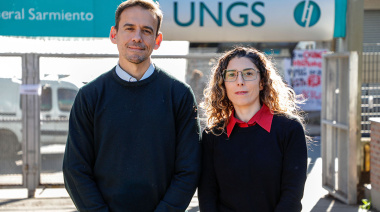 Germán Pinazo y Julia Smola, rector y vicerrectora de la UNGS hasta 2030