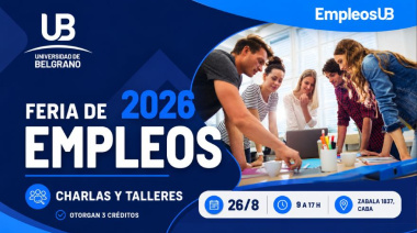 La Universidad de Belgrano realiza su Feria de Empleos 2026 con más de 25 empresas e instituciones líderes