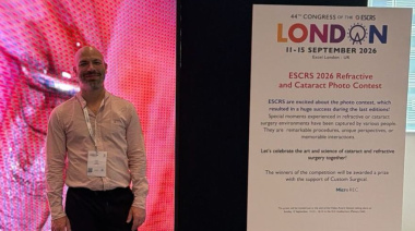 Un médico platense fue reconocido en Londres por una innovadora técnica oftalmológica