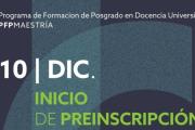 Abierta la preinscripción de la Diplomatura y la Maestría en Docencia Universitaria UNViMe–FEDUN