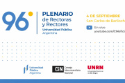 El CIN realizará en Bariloche su 96° Plenario de Rectoras y Rectores
