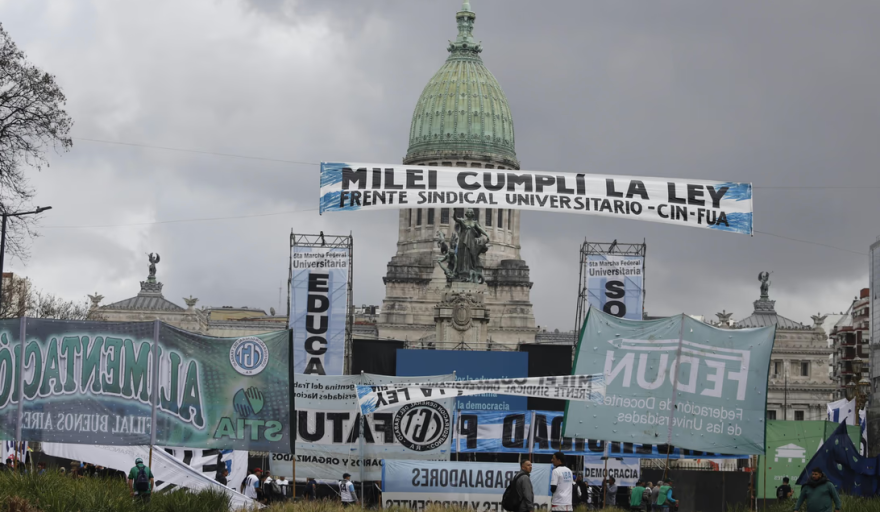 La quinta Marcha Federal Universitaria reclamó la aplicación inmediata de la ley de financiamiento
